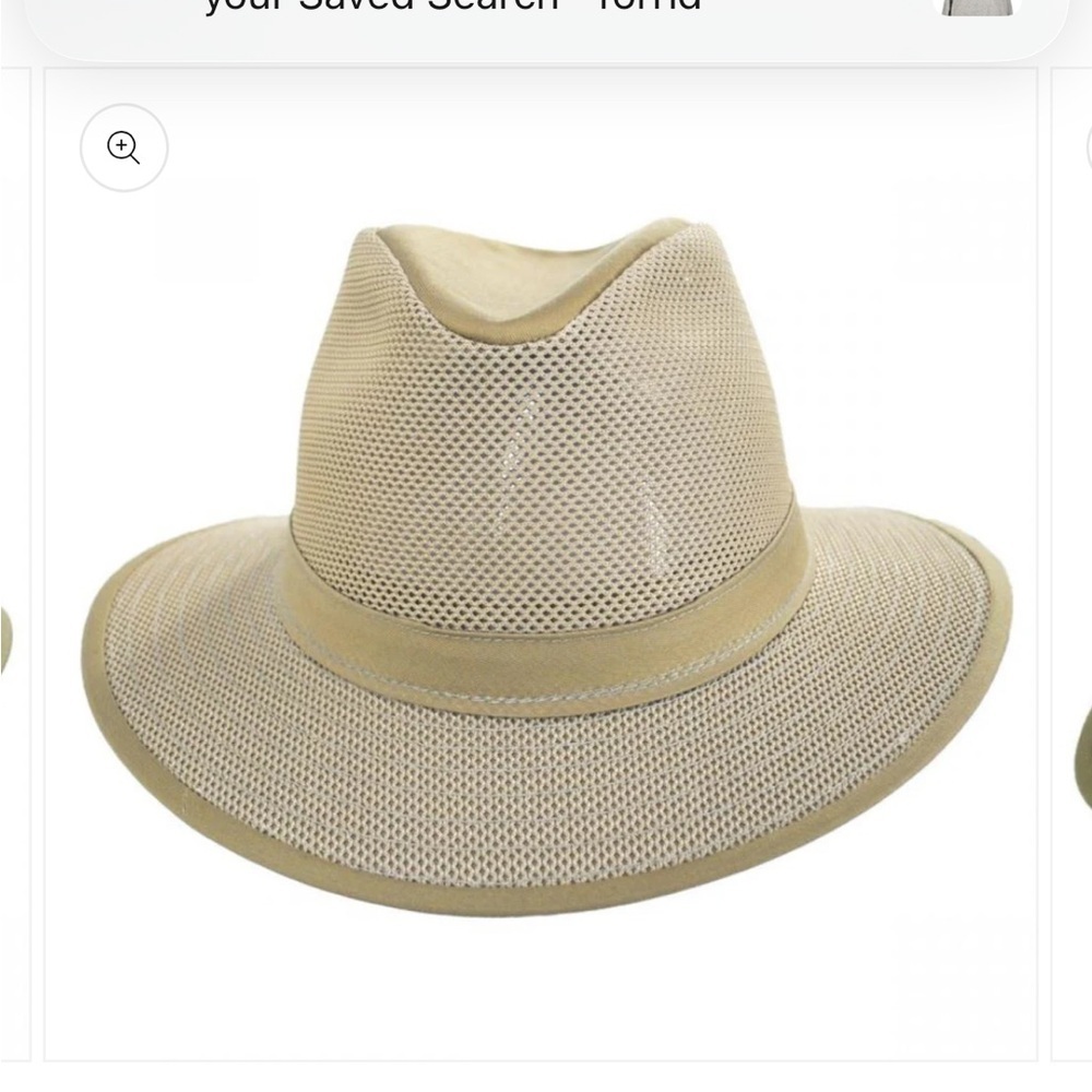 Henschel Men's Khaki Safari Mesh Packable Outdoor Summer Hat Sz Med